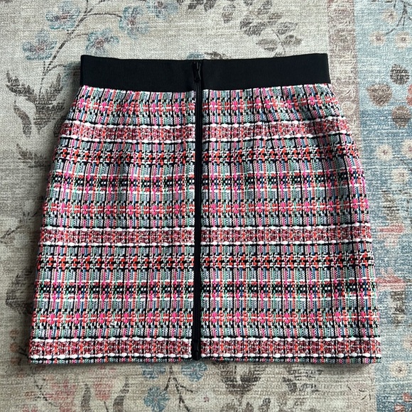Milly Rainbow Tweed Mini Skirt New Size 10 - Picture 5 of 10